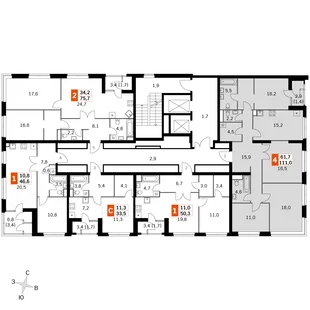 Квартира 4-комн. квартира, 109.9 м² ЖК «Sky Garden» Фото 2 Квартира 4-комн. квартира, 109.9 м² ЖК «Sky Garden» Фото 2