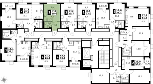 Квартира Студия, 20.6 м² ЖК «1-й Химкинский» Фото 2