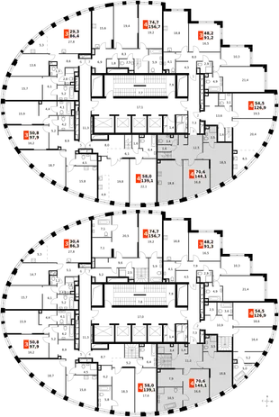 Квартира 4-комн. квартира, 148 м² ЖК «Sydney City» Фото 2 Квартира 4-комн. квартира, 148 м² ЖК «Sydney City» Фото 2