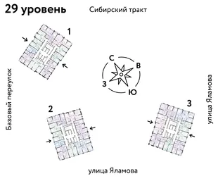 Квартира 3-комн. квартира, 65.13 м² ЖК «Сибирский сад» Фото 1
