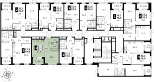 Квартира 1-комн. квартира, 37.5 м² ЖК «1-й Химкинский» Фото 2 Квартира 1-комн. квартира, 37.5 м² ЖК «1-й Химкинский» Фото 2
