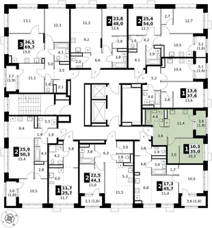 Квартира 1-комн. квартира, 35 м² ЖК «1-й Саларьевский» Фото 2 Квартира 1-комн. квартира, 35 м² ЖК «1-й Саларьевский» Фото 2