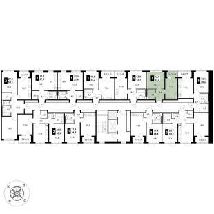 Квартира 1-комн. квартира, 33.6 м² ЖК «1-й Шереметьевский» Фото 2 Квартира 1-комн. квартира, 33.6 м² ЖК «1-й Шереметьевский» Фото 2