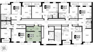 Квартира Студия, 26.5 м² ЖК «1-й Южный» Фото 2