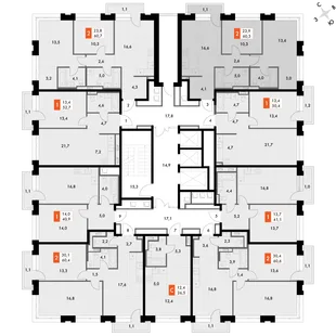 Квартира 2-комн. квартира, 62.8 м² ЖК «Философия» Фото 2 Квартира 2-комн. квартира, 62.8 м² ЖК «Философия» Фото 2
