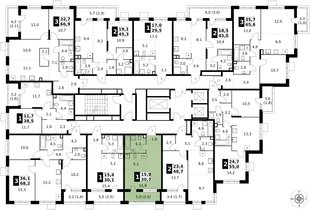 Квартира Студия, 30.7 м² ЖК «1-й Саларьевский» Фото 2
