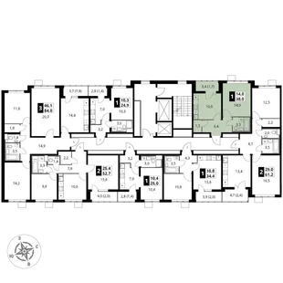 Квартира 1-комн. квартира, 38 м² ЖК «1-й Южный» Фото 2 Квартира 1-комн. квартира, 38 м² ЖК «1-й Южный» Фото 2