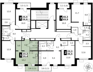 Квартира Студия, 29.4 м² ЖК «1-й Ясеневский» Фото 2 Квартира Студия, 29.4 м² ЖК «1-й Ясеневский» Фото 2