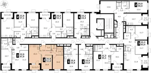 Квартира 2-комн. квартира, 52.6 м² ЖК «1-й Химкинский» Фото 2 Квартира 2-комн. квартира, 52.6 м² ЖК «1-й Химкинский» Фото 2