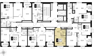 Квартира Студия, 21.1 м² ЖК «1-й Измайловский» Фото 2