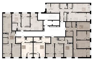Квартира Студия, 34.2 м² ЖК «Хозяин морей» Фото 1 Квартира Студия, 34.2 м² ЖК «Хозяин морей» Фото 1