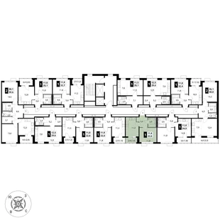 Квартира 1-комн. квартира, 33 м² ЖК «1-й Шереметьевский» Фото 2 Квартира 1-комн. квартира, 33 м² ЖК «1-й Шереметьевский» Фото 2