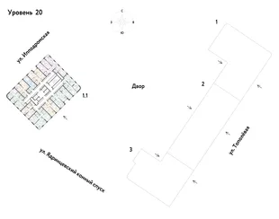 Квартира 2-комн. квартира, 70.35 м² ЖК «Страна.Тополёвая» Фото 1