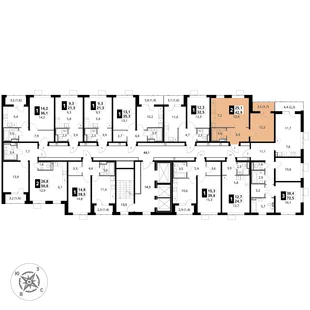 Квартира 2-комн. квартира, 42.9 м² ЖК «1-й Донской» Фото 2
