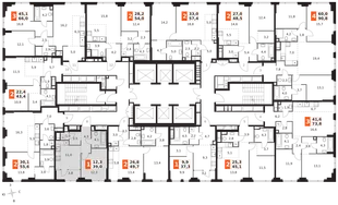 Квартира 1-комн. квартира, 39 м² ЖК «Sydney City» Фото 2 Квартира 1-комн. квартира, 39 м² ЖК «Sydney City» Фото 2