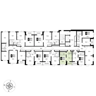 Квартира Студия, 24.8 м² ЖК «1-й Лермонтовский» Фото 2 Квартира Студия, 24.8 м² ЖК «1-й Лермонтовский» Фото 2