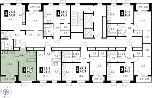 Квартира 1-комн. квартира, 36.7 м² ЖК «1-й Ясеневский» Фото 2 Квартира 1-комн. квартира, 36.7 м² ЖК «1-й Ясеневский» Фото 2