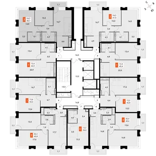 Квартира 2-комн. квартира, 60.7 м² ЖК «Философия» Фото 2 Квартира 2-комн. квартира, 60.7 м² ЖК «Философия» Фото 2