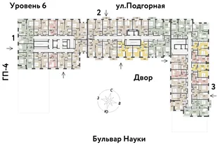 Квартира 2-комн. квартира, 44.45 м² ЖК «Авторский» Фото 1 Квартира 2-комн. квартира, 44.45 м² ЖК «Авторский» Фото 1
