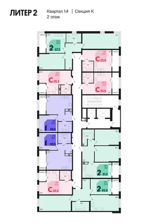 Квартира Студия, 28.6 м² ЖК «Первое место» Фото 1