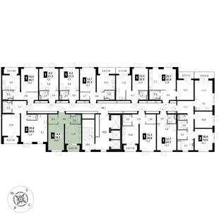 Квартира 1-комн. квартира, 38.5 м² ЖК «1-й Донской» Фото 2