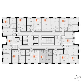 Квартира 1-комн. квартира, 35.7 м² ЖК «Флагман» Фото 2 Квартира 1-комн. квартира, 35.7 м² ЖК «Флагман» Фото 2