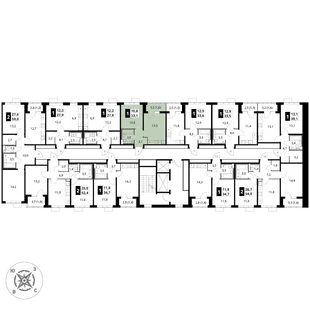 Квартира 1-комн. квартира, 33.1 м² ЖК «1-й Шереметьевский» Фото 2 Квартира 1-комн. квартира, 33.1 м² ЖК «1-й Шереметьевский» Фото 2