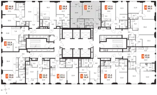 Квартира 2-комн. квартира, 57.1 м² ЖК «Sydney City» Фото 2 Квартира 2-комн. квартира, 57.1 м² ЖК «Sydney City» Фото 2