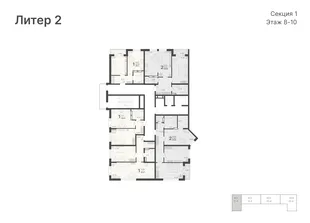 Квартира 2-комн. квартира, 70.56 м² ЖК «Светский лес» Фото 1 Квартира 2-комн. квартира, 70.56 м² ЖК «Светский лес» Фото 1