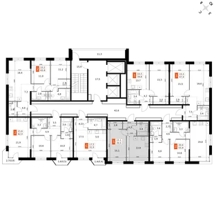 Квартира 1-комн. квартира, 39.5 м² ЖК «Фриссон» Фото 2 Квартира 1-комн. квартира, 39.5 м² ЖК «Фриссон» Фото 2