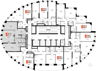 Квартира 3-комн. квартира, 87.1 м² ЖК «Sydney City» Фото 2 Квартира 3-комн. квартира, 87.1 м² ЖК «Sydney City» Фото 2
