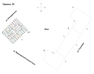 Квартира 2-комн. квартира, 62.02 м² ЖК «Страна.Тополёвая» Фото 1