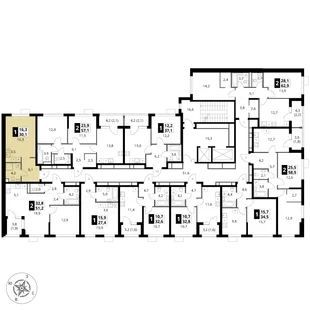 Квартира Студия, 30.1 м² ЖК «1-й Ясеневский» Фото 1 Квартира Студия, 30.1 м² ЖК «1-й Ясеневский» Фото 1