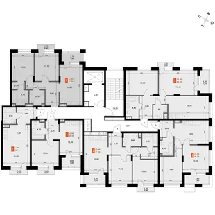 Квартира 2-комн. квартира, 57.3 м² ЖК «ФоРест» Фото 2 Квартира 2-комн. квартира, 57.3 м² ЖК «ФоРест» Фото 2