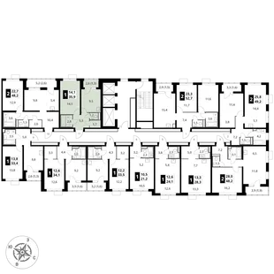 Квартира 1-комн. квартира, 35.9 м² ЖК «1-й Донской» Фото 2 Квартира 1-комн. квартира, 35.9 м² ЖК «1-й Донской» Фото 2