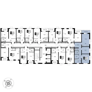 Квартира 3-комн. квартира, 73.1 м² ЖК «1-й Донской» Фото 2