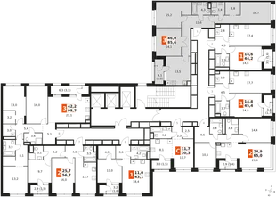 Квартира 3-комн. квартира, 85.6 м² ЖК «Sky Garden» Фото 2 Квартира 3-комн. квартира, 85.6 м² ЖК «Sky Garden» Фото 2