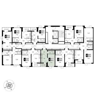 Квартира Студия, 28.3 м² ЖК «1-й Южный» Фото 2 Квартира Студия, 28.3 м² ЖК «1-й Южный» Фото 2