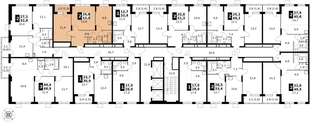 Квартира 2-комн. квартира, 52 м² ЖК «1-й Донской» Фото 2 Квартира 2-комн. квартира, 52 м² ЖК «1-й Донской» Фото 2