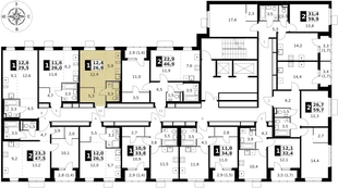Квартира Студия, 26.9 м² ЖК «1-й Ясеневский» Фото 2