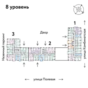 Квартира 3-комн. квартира, 69.63 м² ЖК «Авторский» Фото 1 Квартира 3-комн. квартира, 69.63 м² ЖК «Авторский» Фото 1