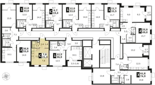 Квартира Студия, 21.3 м² ЖК «1-й Химкинский» Фото 2 Квартира Студия, 21.3 м² ЖК «1-й Химкинский» Фото 2
