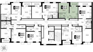 Квартира 1-комн. квартира, 33.2 м² ЖК «1-й Южный» Фото 2 Квартира 1-комн. квартира, 33.2 м² ЖК «1-й Южный» Фото 2