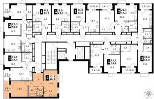 Квартира 2-комн. квартира, 46.5 м² ЖК «1-й Ясеневский» Фото 2 Квартира 2-комн. квартира, 46.5 м² ЖК «1-й Ясеневский» Фото 2
