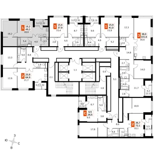 Квартира 2-комн. квартира, 47.1 м² ЖК «Sky Garden» Фото 2 Квартира 2-комн. квартира, 47.1 м² ЖК «Sky Garden» Фото 2