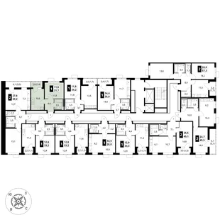 Квартира 1-комн. квартира, 31.7 м² ЖК «1-й Шереметьевский» Фото 2 Квартира 1-комн. квартира, 31.7 м² ЖК «1-й Шереметьевский» Фото 2