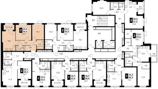 Квартира 2-комн. квартира, 54.4 м² ЖК «1-й Ясеневский» Фото 1