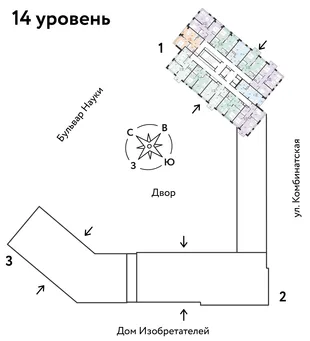 Квартира 3-комн. квартира, 56.08 м² ЖК «Авторский» Фото 1 Квартира 3-комн. квартира, 56.08 м² ЖК «Авторский» Фото 1