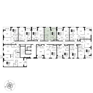 Квартира 1-комн. квартира, 34.2 м² ЖК «1-й Химкинский» Фото 2