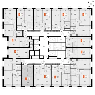 Квартира Студия, 26.2 м² ЖК «Флагман» Фото 2 Квартира Студия, 26.2 м² ЖК «Флагман» Фото 2